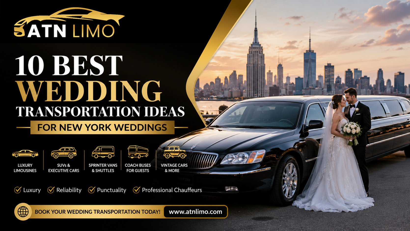10 Best Wedding Transportation Ideas for New York Weddings
